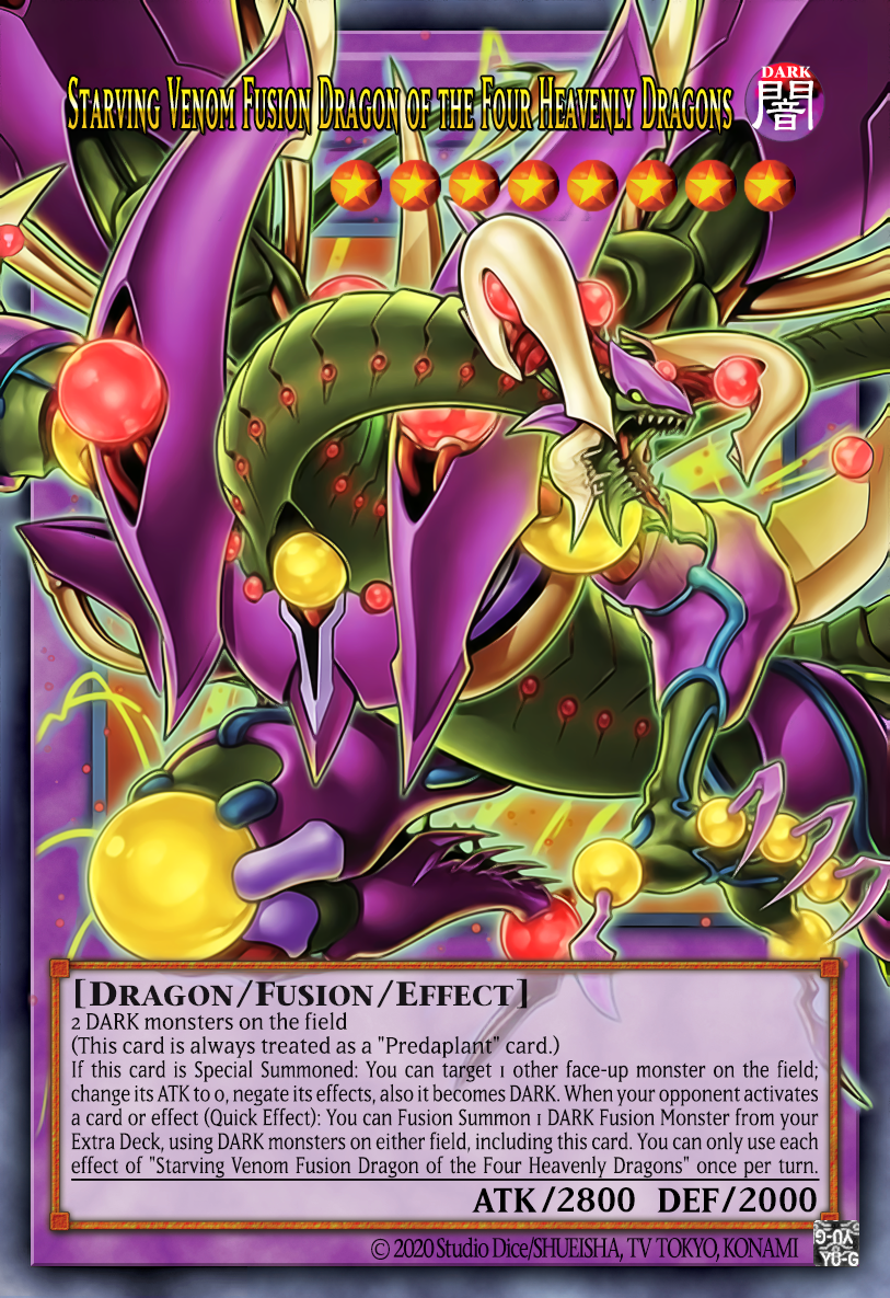 yugioh starve venom fusion dragon deck Starving Wing - Yu-Gi-Oh! Card Database 2 DARK monsters on the field Starving Venom Fusion Dragon of