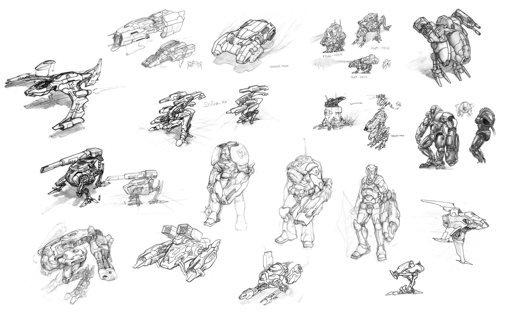 sketches II - machines