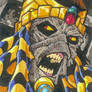 Mummy sketch card