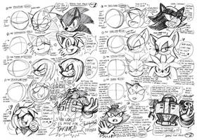 Sonic Character Face Reference