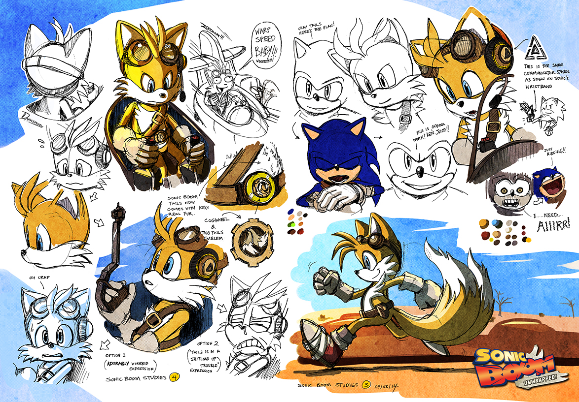 SONIC BOOM Unwrapped - Studies (Tails in Trouble)