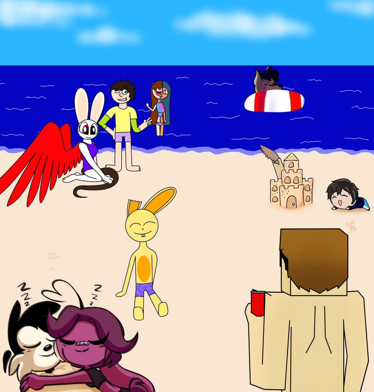 (Collab) Summer Beach by OscarDaLightningBolt on DeviantArt