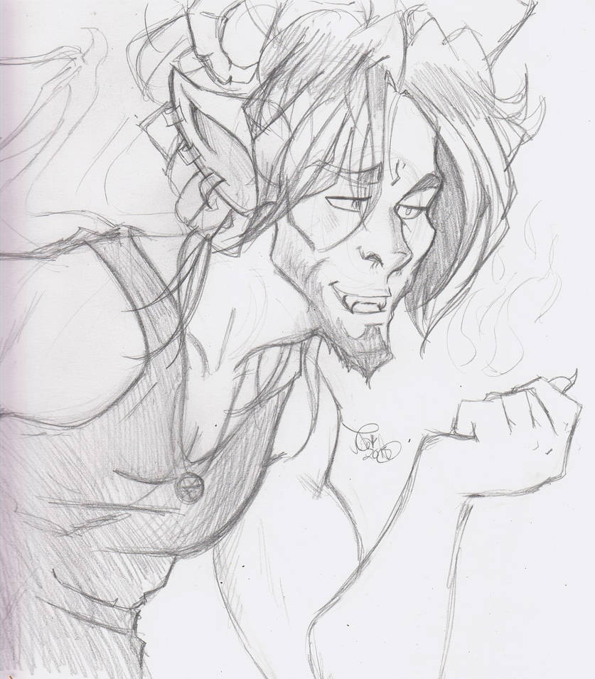 The Devil's Left Hand Man by calicokatt