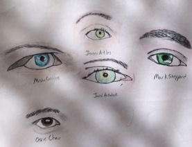 Supernatural Cast Eye Doodles