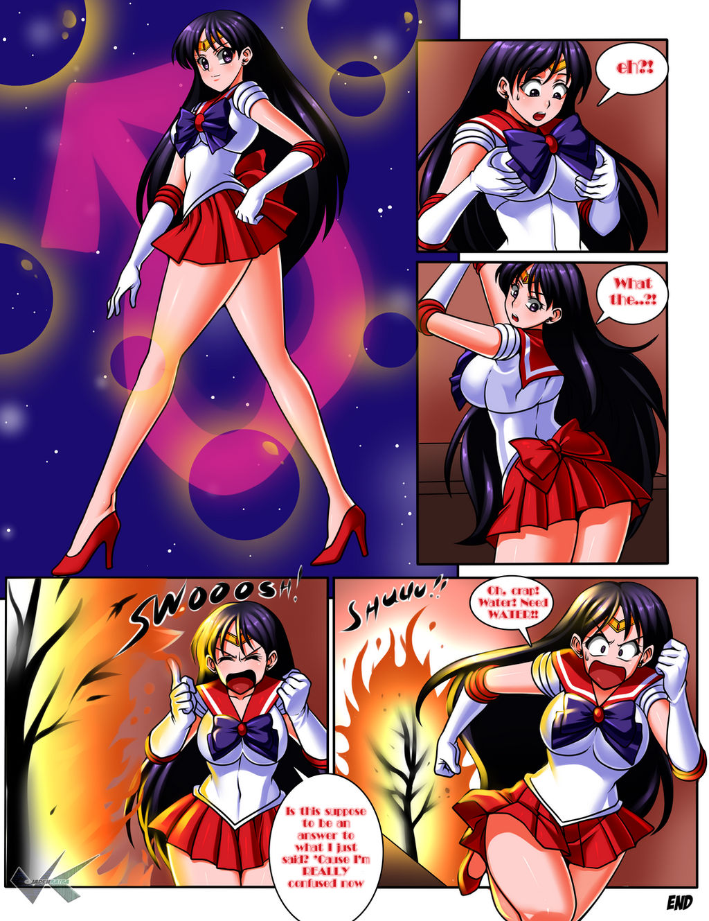 A Sailor Mars TG Henshin Pg.3 by JadenKaiba