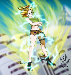 Dragonball Xenoverse Hakiza in her SSJ2 form