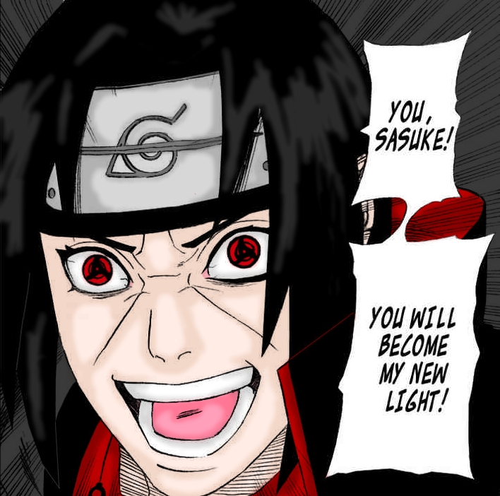 Colored MangaItachi by BlackCatYoru on DeviantArt