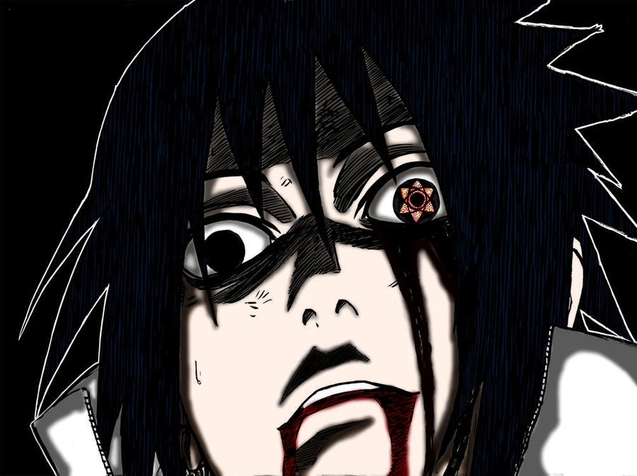 Colored MangaSasuke by BlackCatYoru on DeviantArt