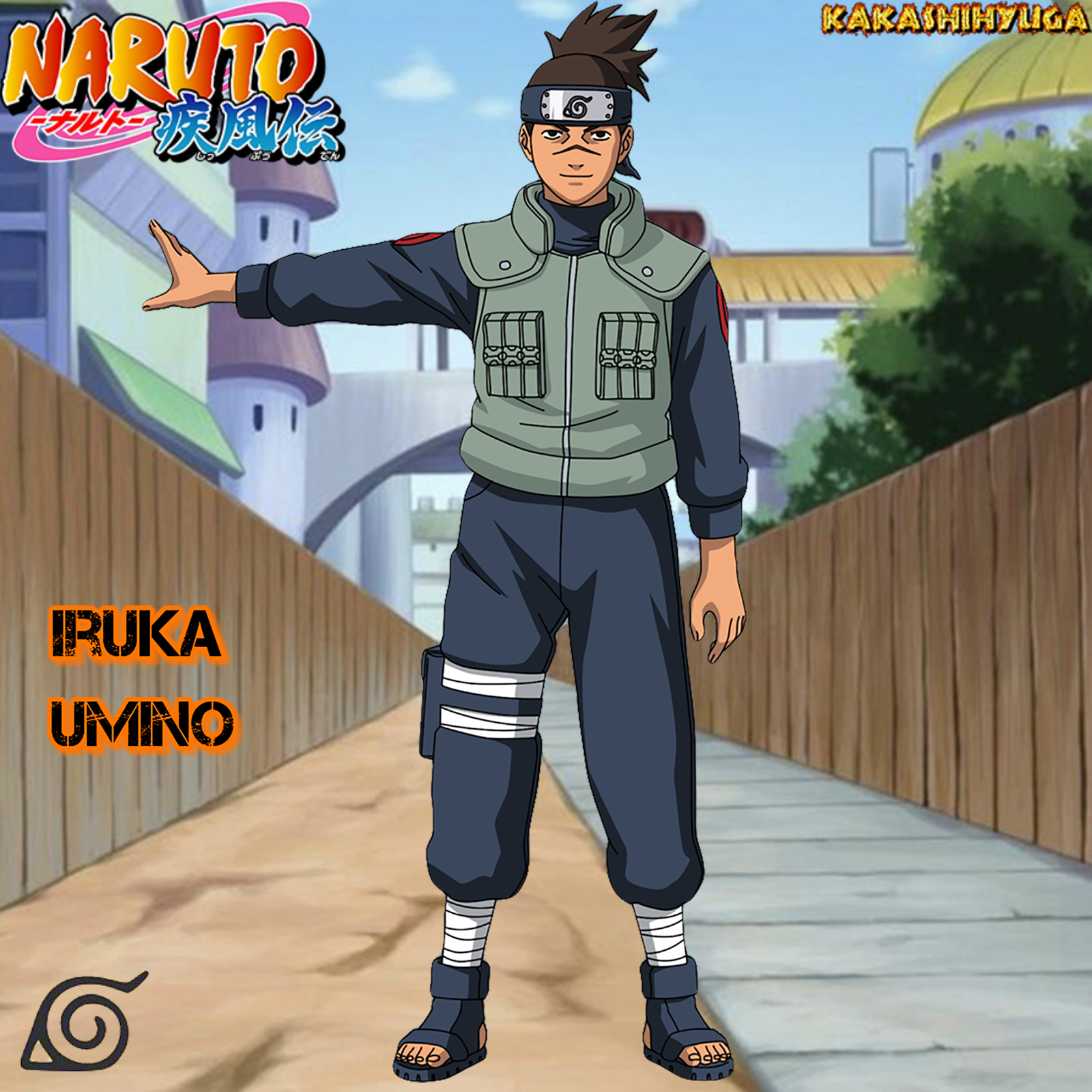 NARUTO Manga character - Umino Iruka