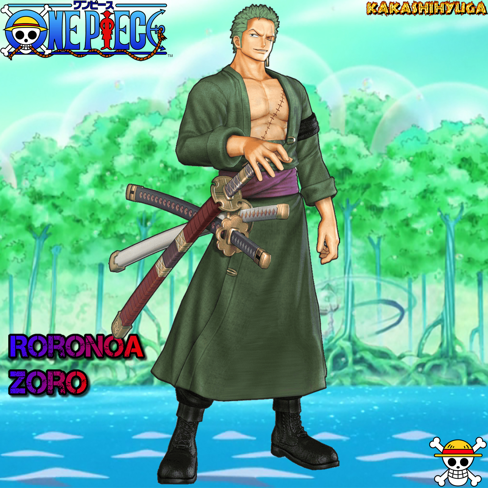 Roronoa Zoro HD PNG Drawing his Sword by CrystalCheater on DeviantArt