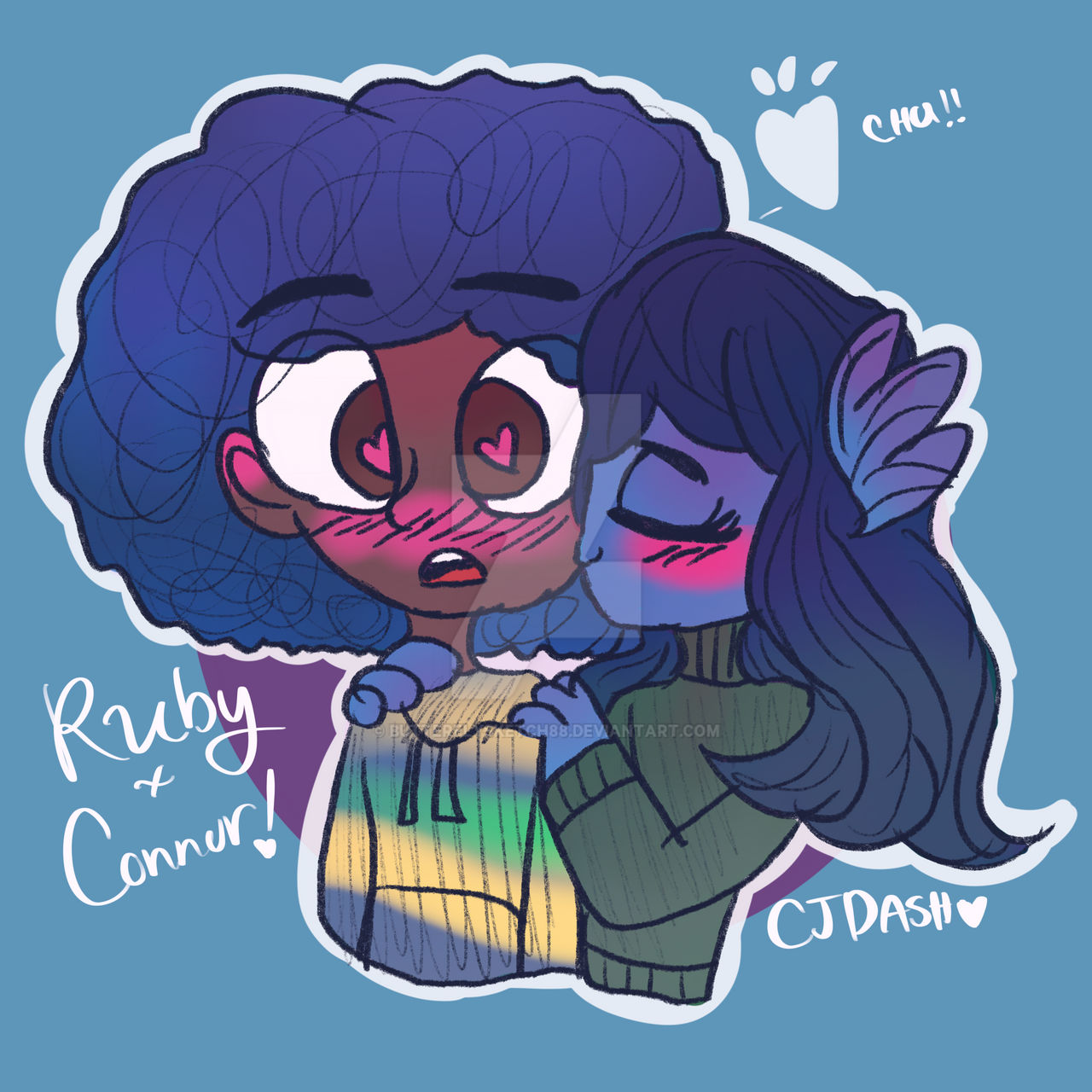 Surprise Kiss But Ruby X Connor Style by butterflysketch88 on DeviantArt