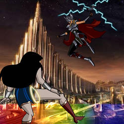 Wonder Woman vs Lady Thor