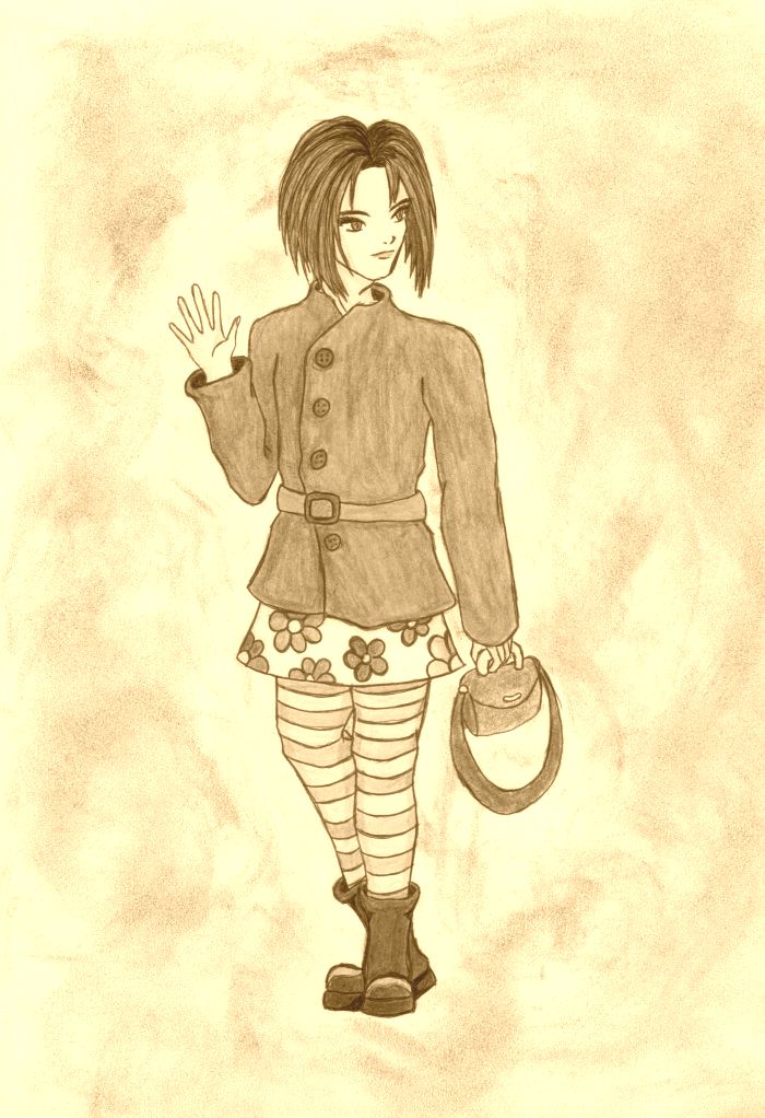 Yumichika as Angel in sepia