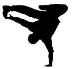 Break Dancer Silhouette 1 by kkplum