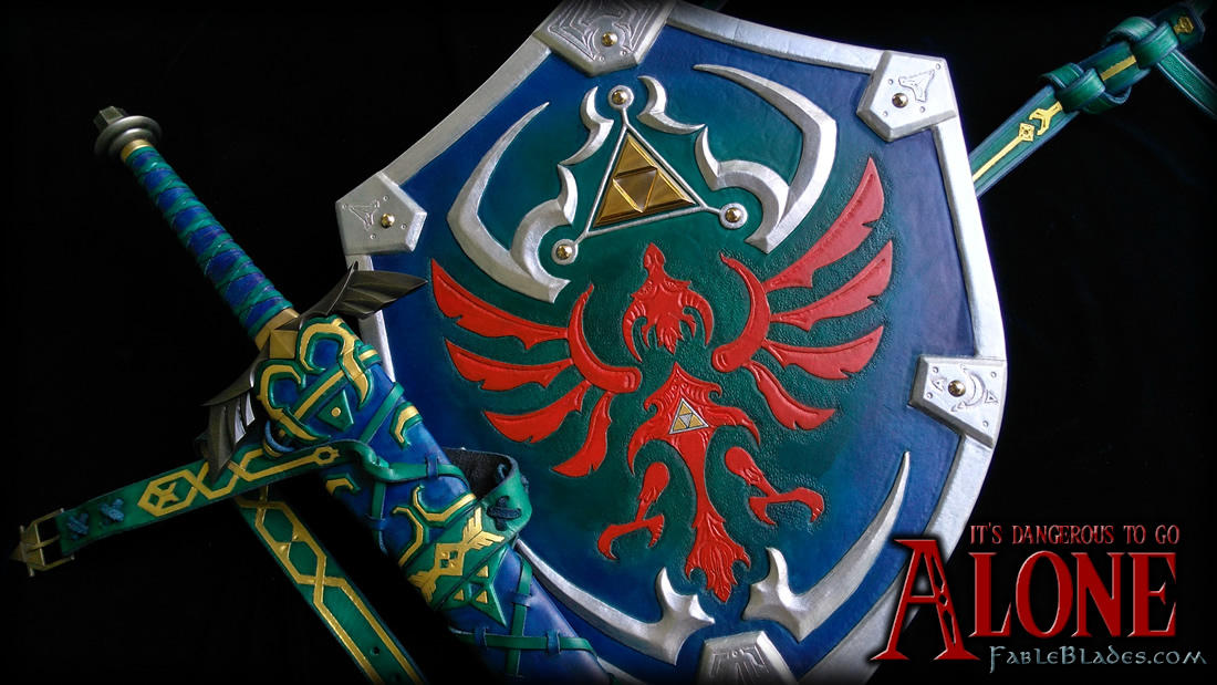Link's Master Sword + Hylian Shield by FableBlades by Fableblades on ...