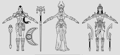 Desert Queen Tank/Healer/DamageDealer Aspects