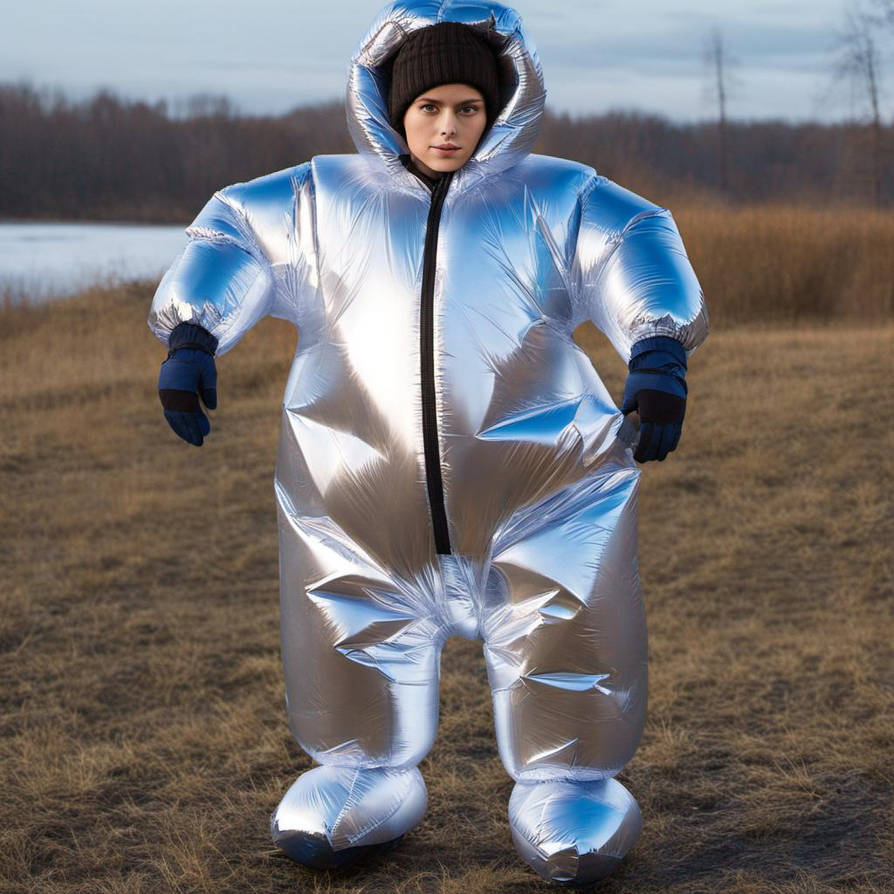 Anonymous Inflatable Inflatable Mylar snowsuit by inflatablefan8462 on DeviantArt