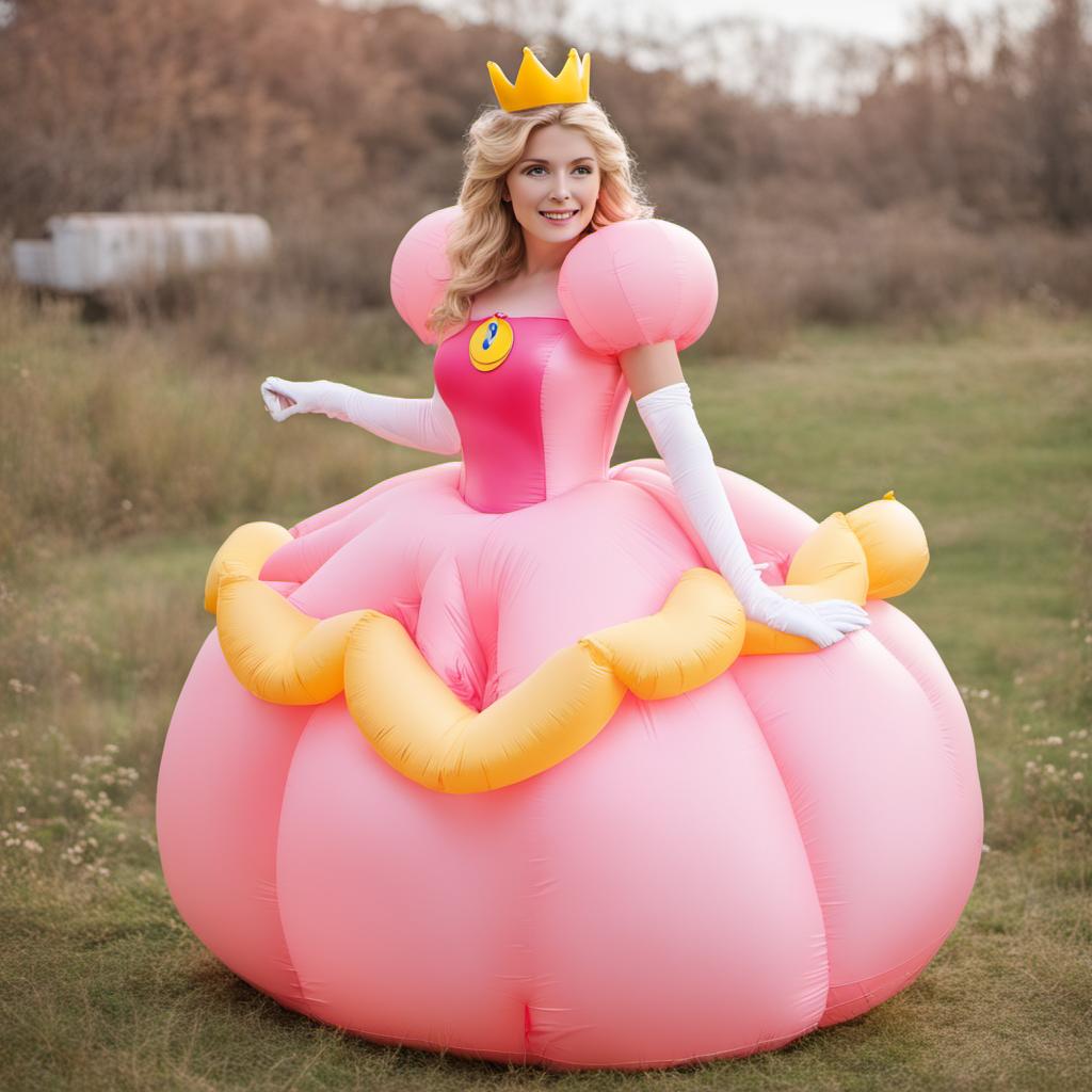 Inflatable Princess Peach Dress By Inflatablefan8462 On DeviantArt inflatable-princess-peach-dress-by-inflatablefan8462-on-deviantart