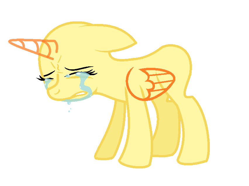 MLP Really Sad ( Base ) by GalaxySwirlsYT on DeviantArt