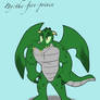 Random character design: crocodile/dragon fusion