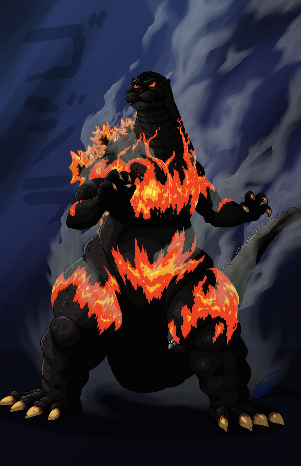 Burning Godzilla By Sethwhite117 On DeviantArt burning-godzilla-by-sethwhite117-on-deviantart