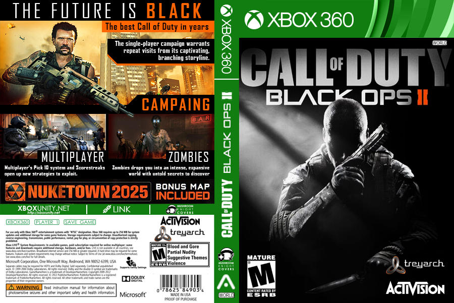 Call of Duty Black Ops 2 RGH XBOX360 by mushroomstheknight on DeviantArt