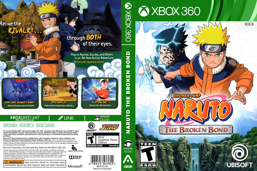 Naruto: The Broken Bond Box Shot for Xbox 360 - GameFAQs