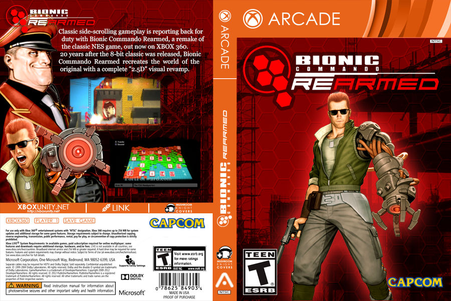 Bionic Commander Deviantart Bionic commando rearmed RGH XBOX360 by mushroomstheknight on DeviantArt