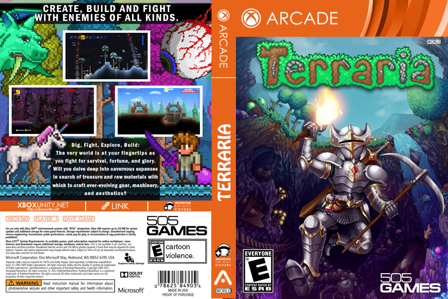 Terraria xbox 360 edition RGH XBOX360 by mushroomstheknight on