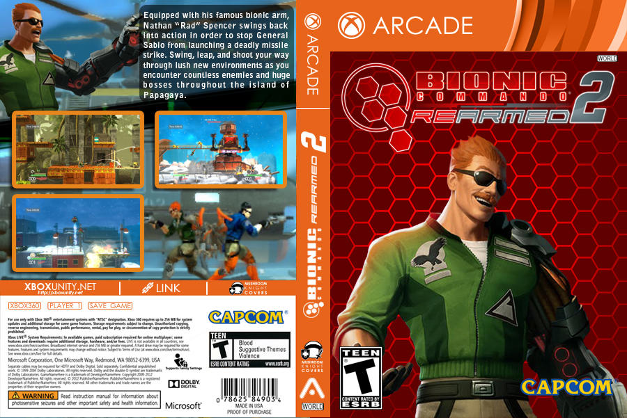 Bionic Commando Rearmed 2 RGH XBOX360 by mushroomstheknight on DeviantArt