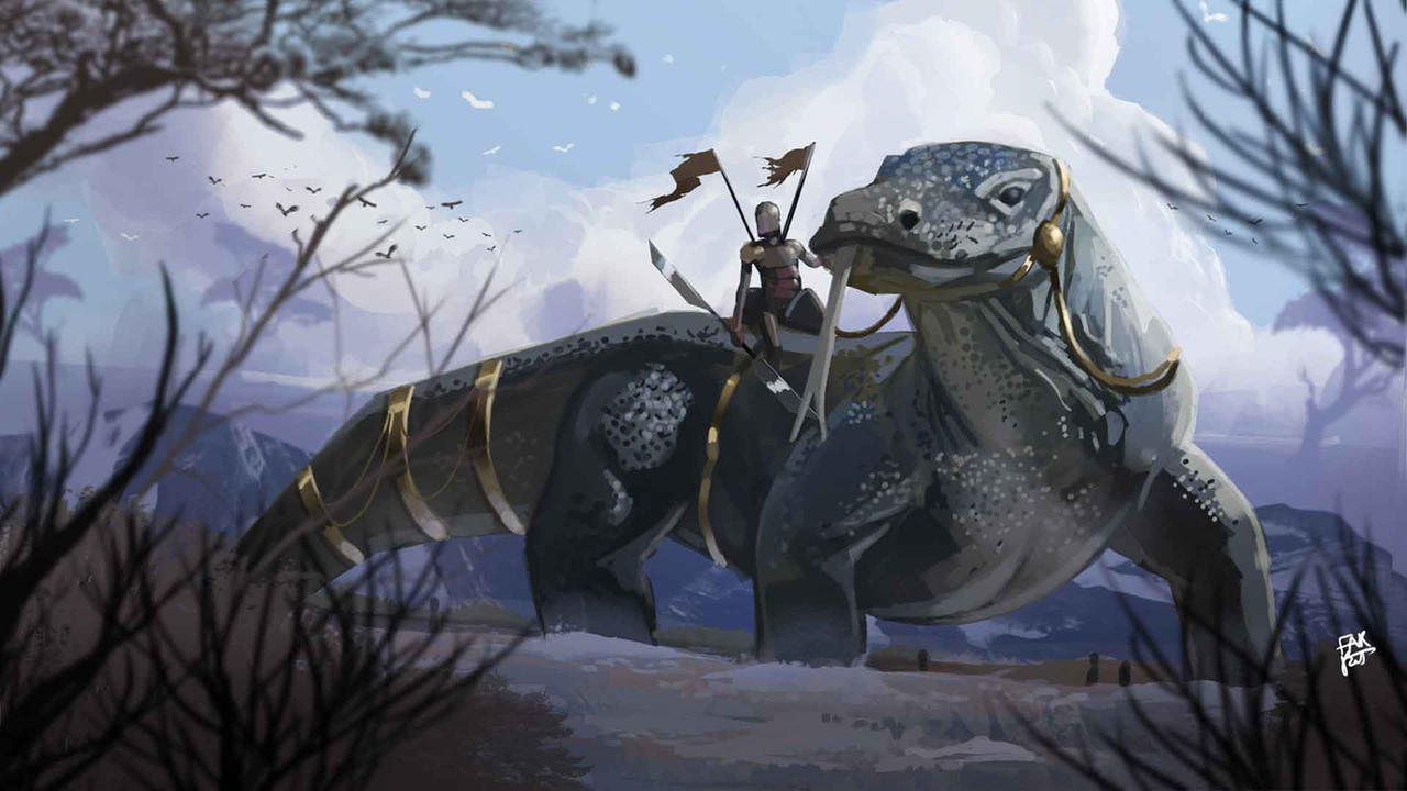 lizard rider by Farbod300 on DeviantArt