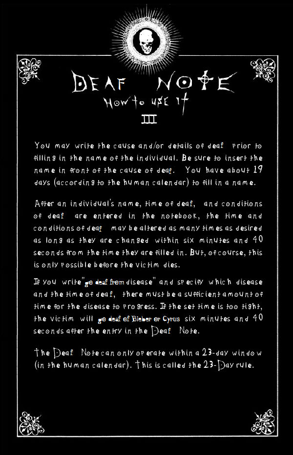 Deaf Note Ruiok Deaf Note Page 3 by PokeSmosher365 on DeviantArt