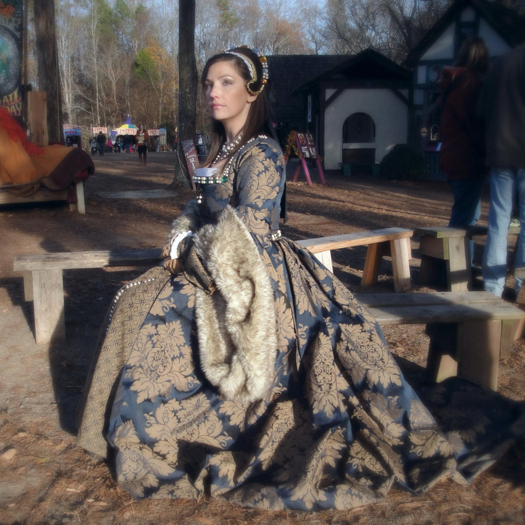Ladies' Navy/Gold Tudor Dress by PeacockandPeridot on DeviantArt Ladies' Navy/Gold Tudor Dress by PeacockandPeridot on DeviantArt