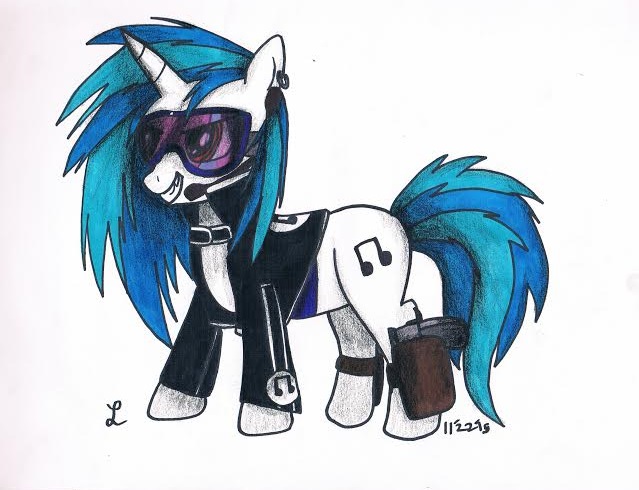 Vinyl Scratch sketch