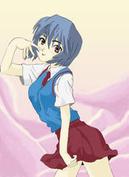 Rei Ayanami SchoolOutfit Digit