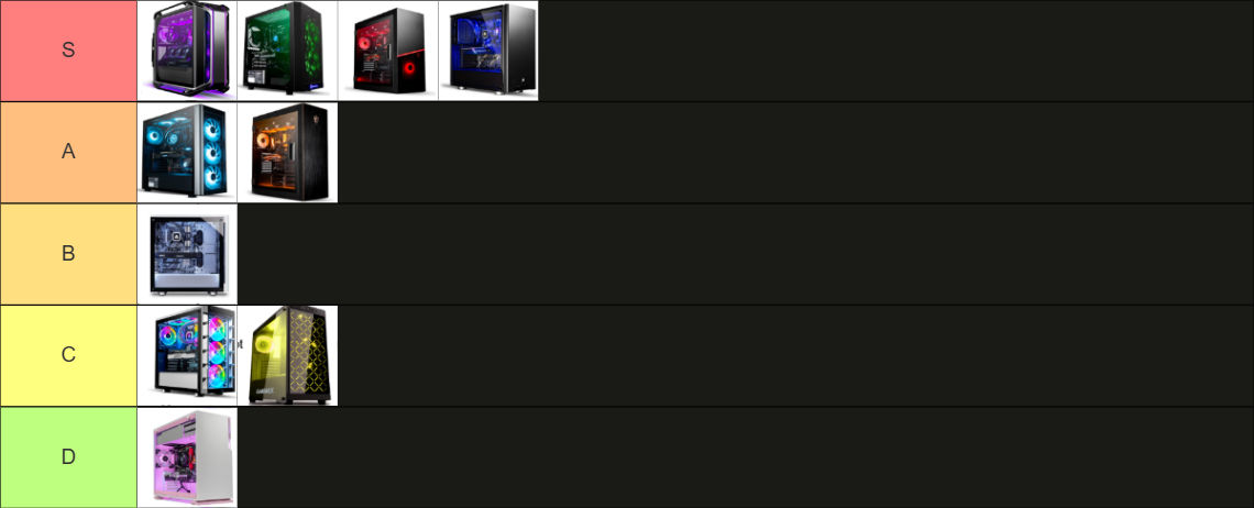 Computer Tiers RGB illumination for computers Tier List by NanamiMadobe23 on DeviantArt