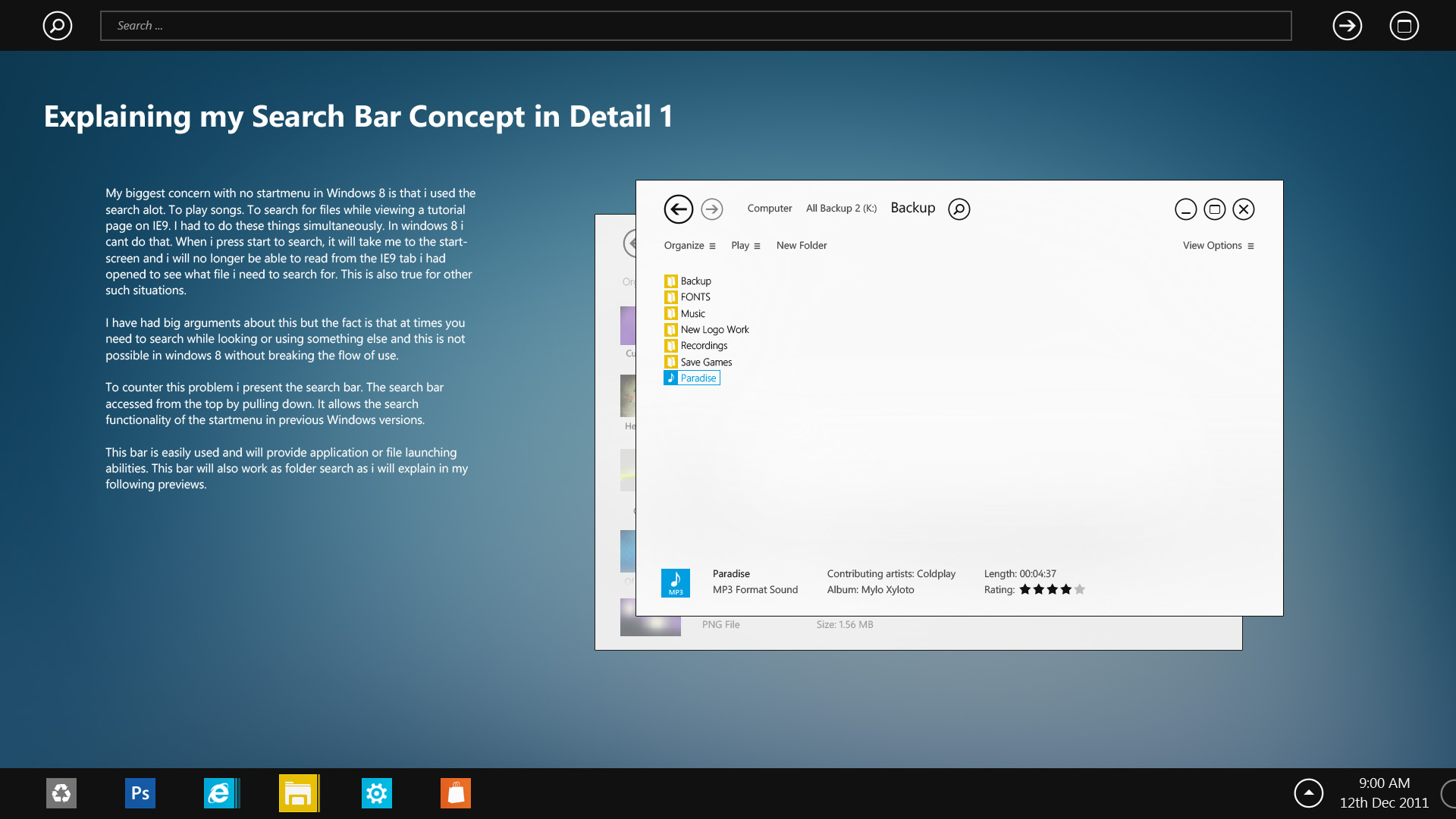 Windows 8 Search Concept 1