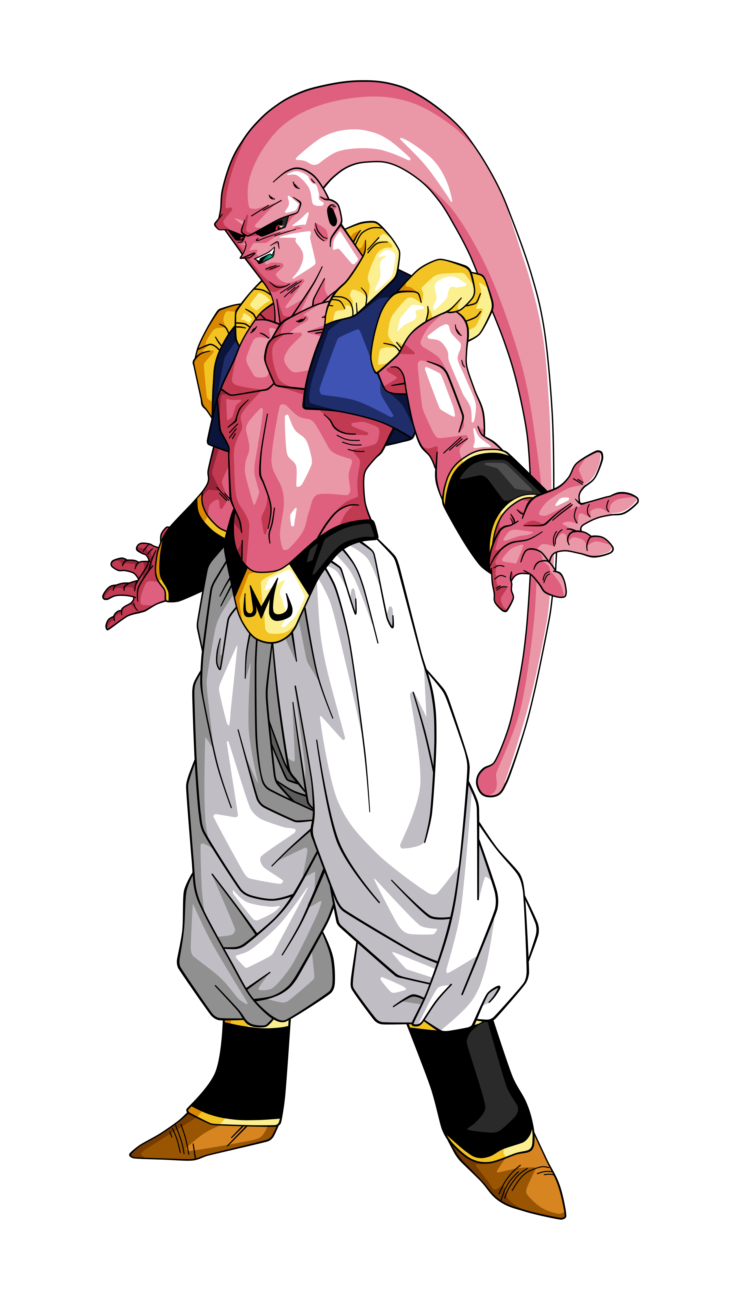 Troncos de Gotenks Goku Majin Buu, dragon ball z, personagem