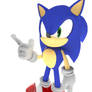 Cartoonish Sonic Render