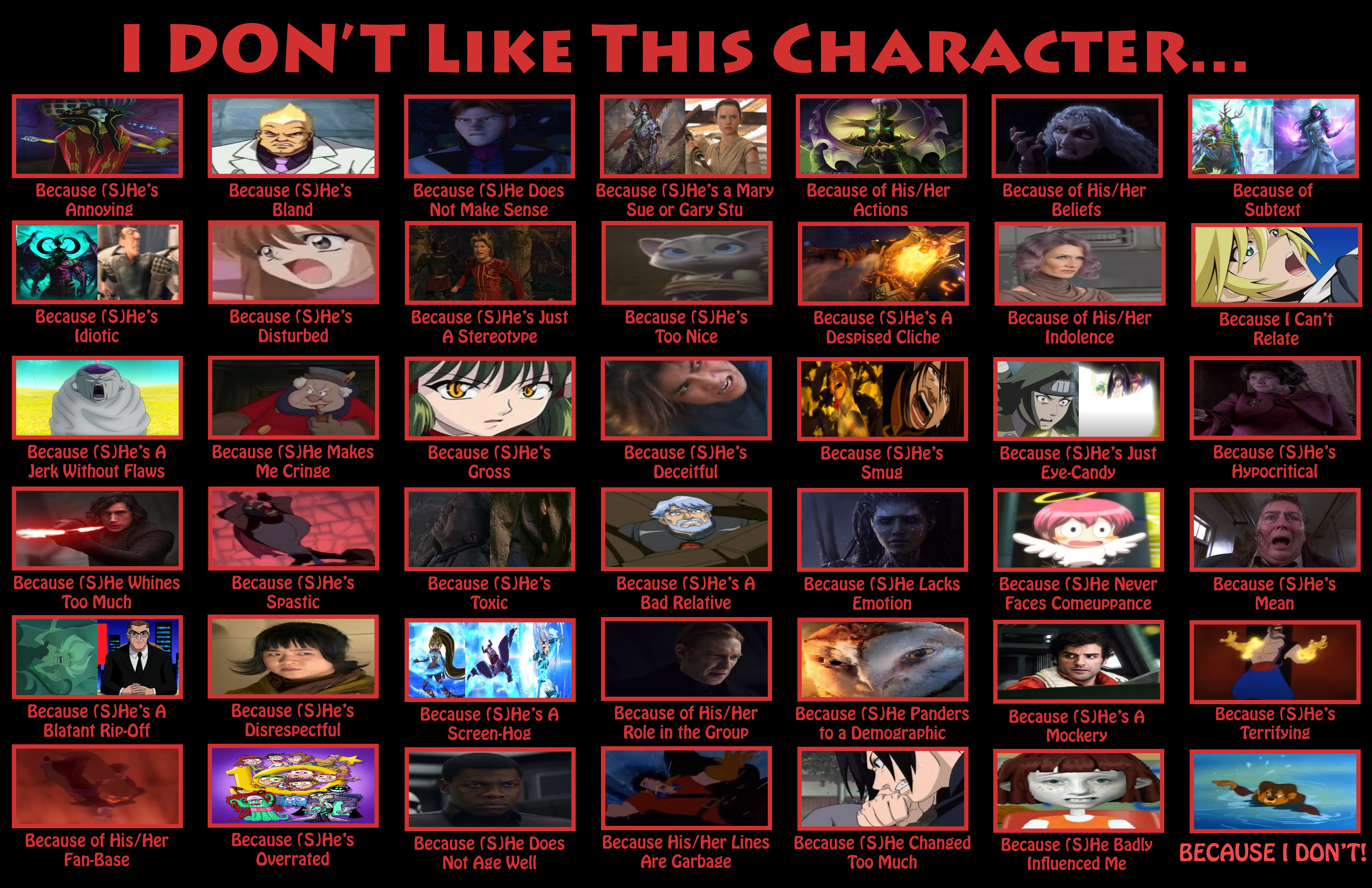 Slangolator S Extended I Hate This Character Meme By Slangolator On Deviantart