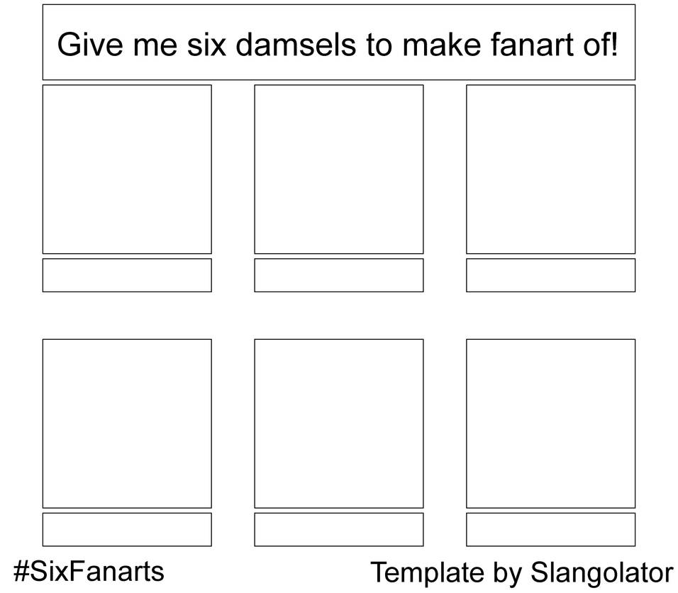 Six Fanarts Template DID Edition by Slangolator on DeviantArt