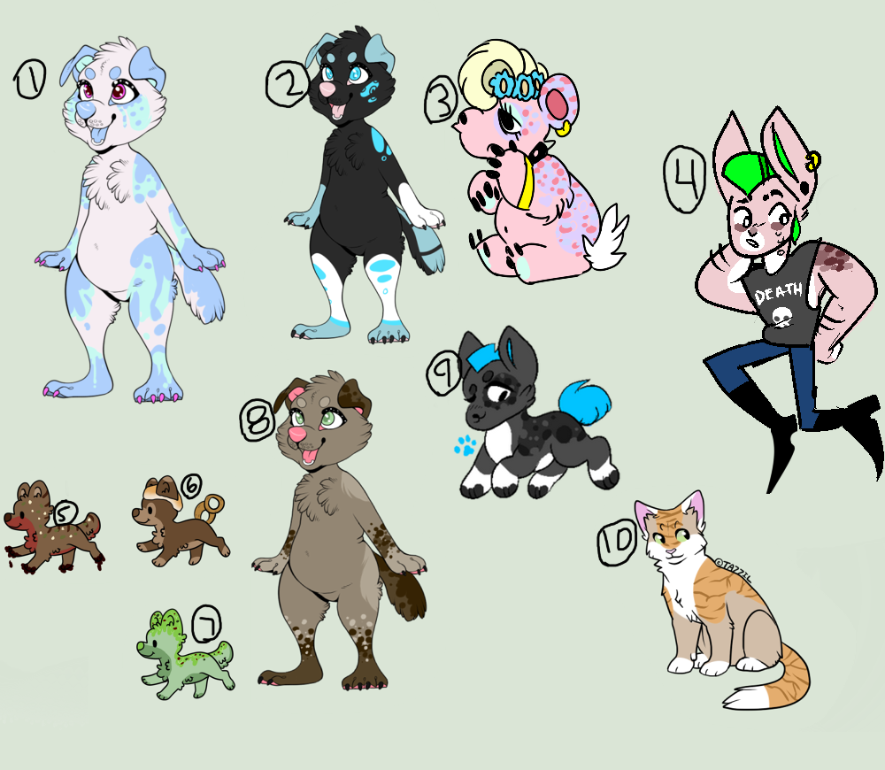 BUNCH OF CHEAP ADOPTS! (the rest are 50 points)
