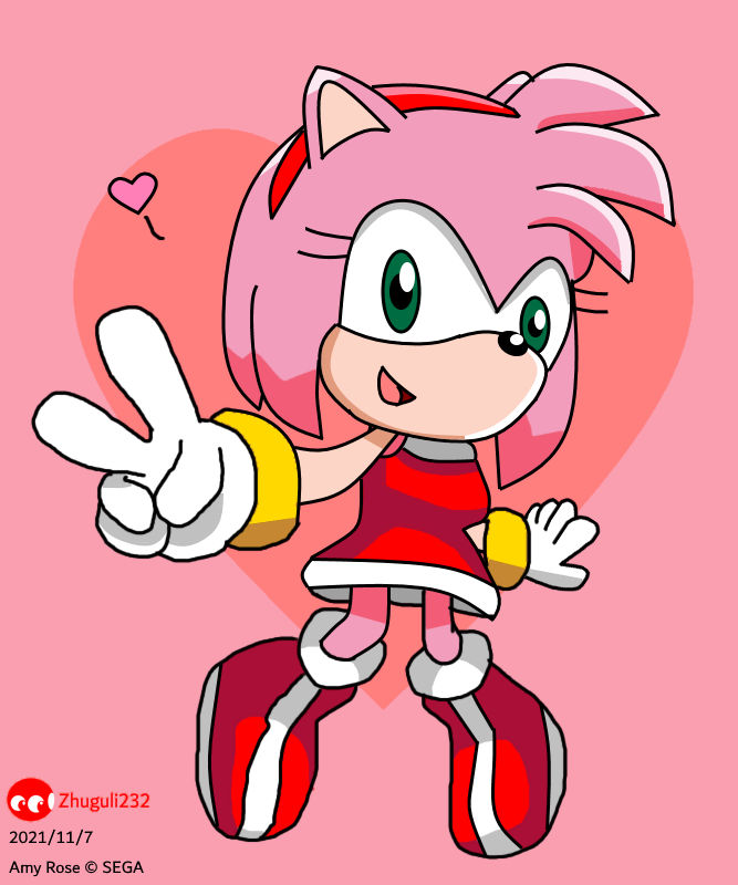 Amy Rose (Sonic 2 Pink Edition) by WindowsXPFan232 on DeviantArt