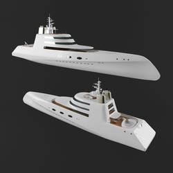 Motor Yacht A  3d model