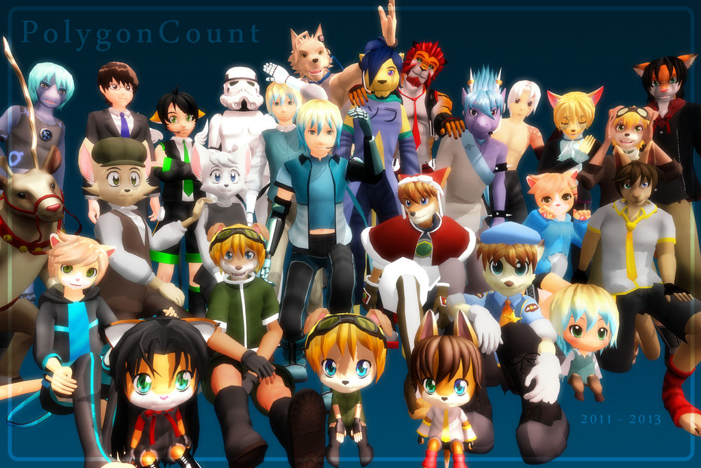 All Original Rigged Models 2011 To April 2013 by PolygonCount on DeviantArt
