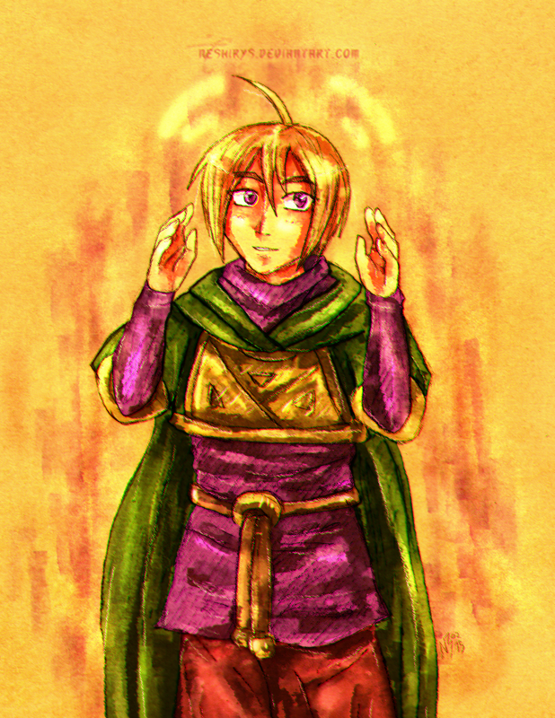 Golden Sun - Wind Pilgrim Ivan by neshirys