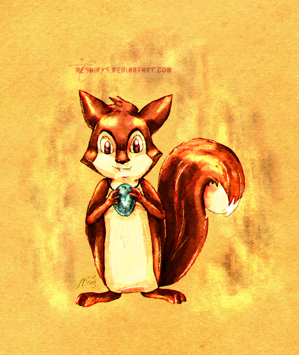 Golden Sun - Pepper the Squirrel by neshirys