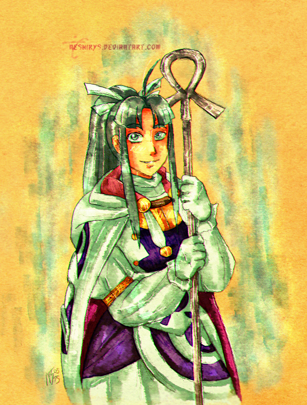 Golden Sun - Water Cleric Mia by neshirys