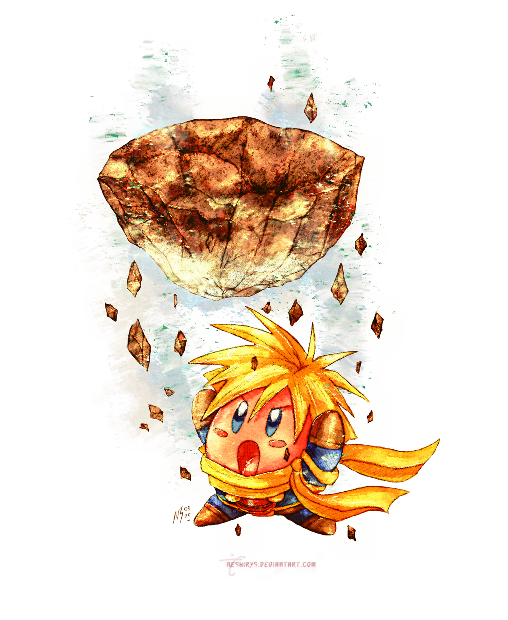 Golden Sun - Kirby Isaac by neshirys