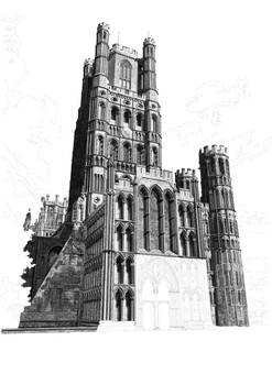 Ely Cathedral Drawing